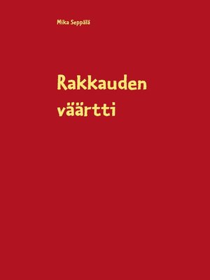 cover image of Rakkauden väärtti